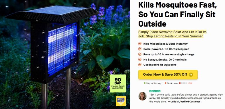 NovaVolt Solar Bug Zapper